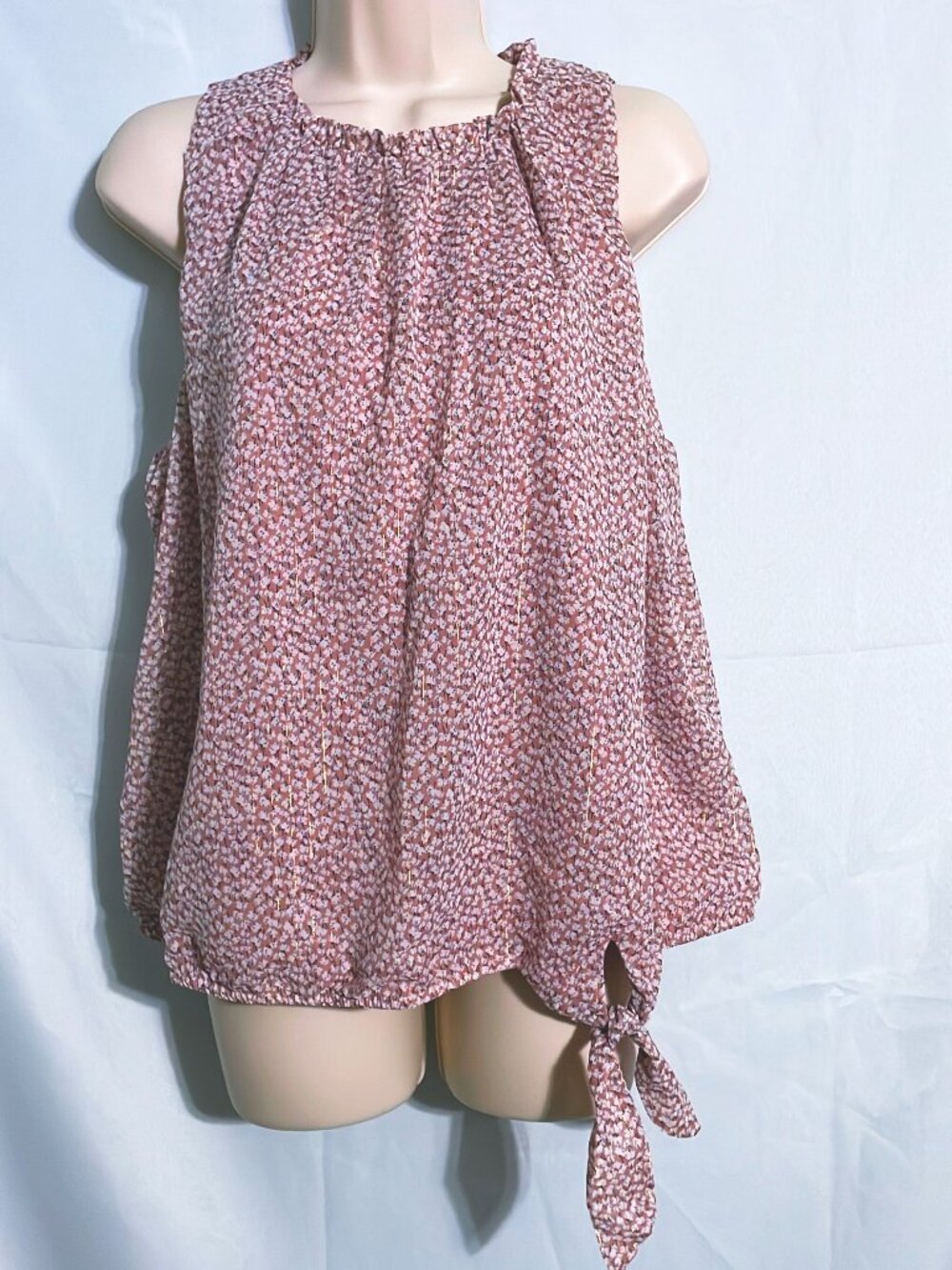 Sienna Sky Sleeveless Floral Top Size XL
